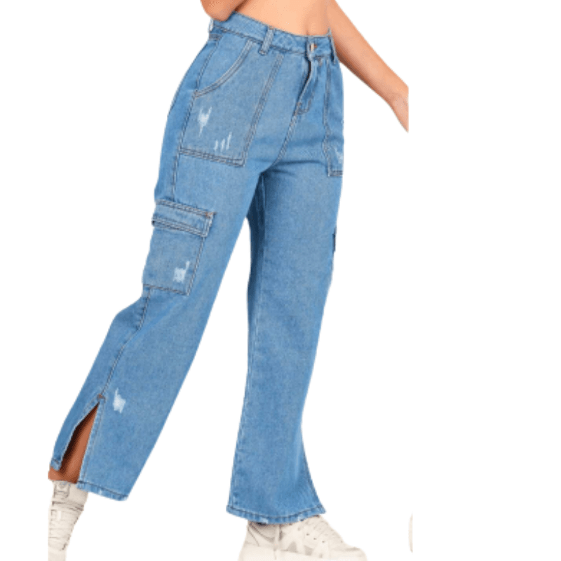 PANTALON PALAZO CARGO RIGIDO